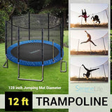 Trampolín para niños de patio trasero SERENELIFE ‎SLTRA8BL