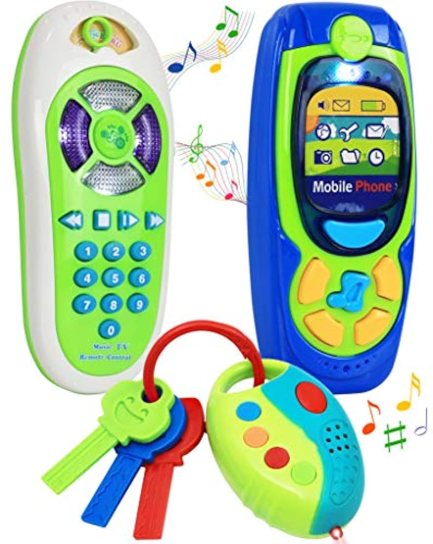 Juego de mando a distancia y llave de coche para niños