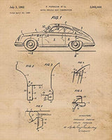 Impresiones de carteles de patente Porsche 911 vintage
