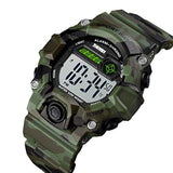Reloj deportivo para niños de camuflaje, LED, impermeable