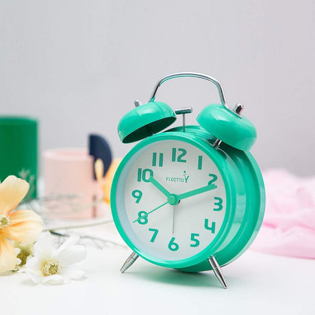 Reloj despertador con campana, luz de fondo, modelo 4