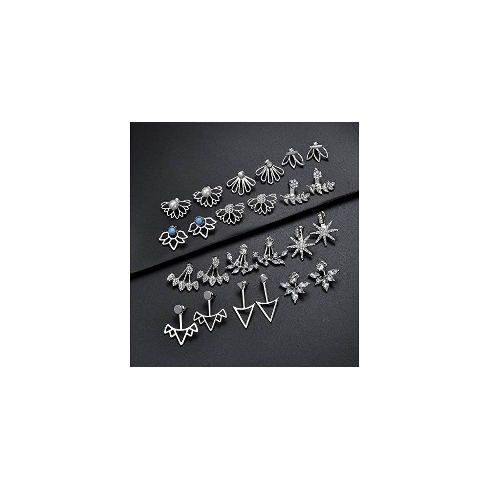 Aretes de flor de loto de circonita cúbica