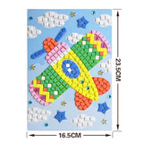 Kit de arte adhesivo para niños diseño de mosaico 6 unidades