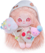 Muñeca de peluche 20cm Niannyyhouse, cabello largo, modelo a-13
