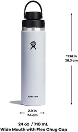 Botella de acero inoxidable con tapa a prueba de fugas, 32 oz