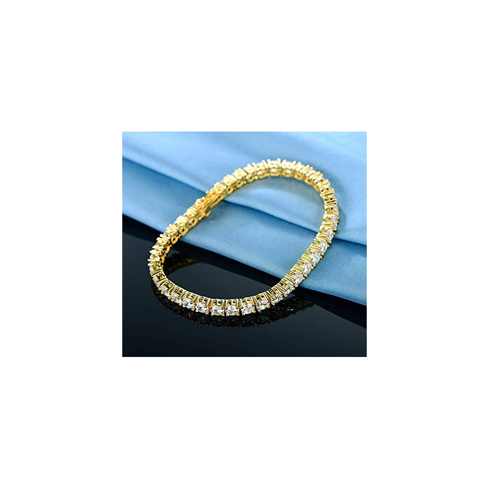 Pulseras y tobilleras de oro para hombres y mujeres chapadas