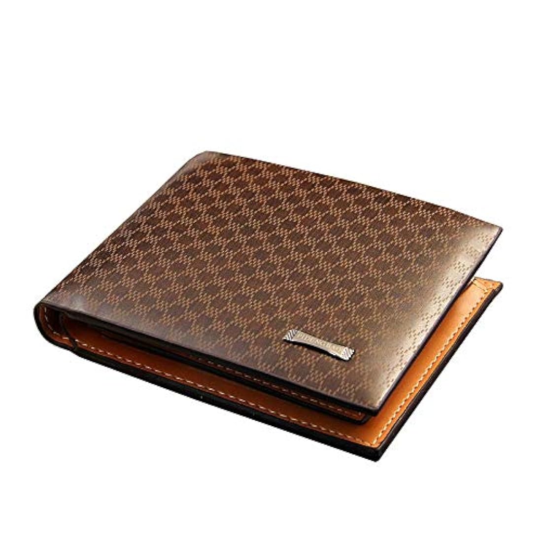 Cartera de piel para hombre, delgada