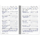 Libro de registro de entrenamiento y agenda de ejercicios