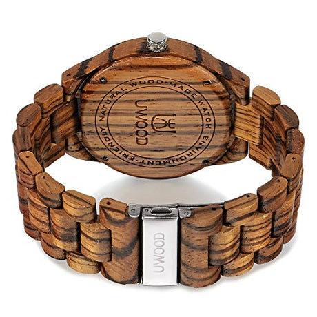Relojes de cuarzo para hombre  de madera natural