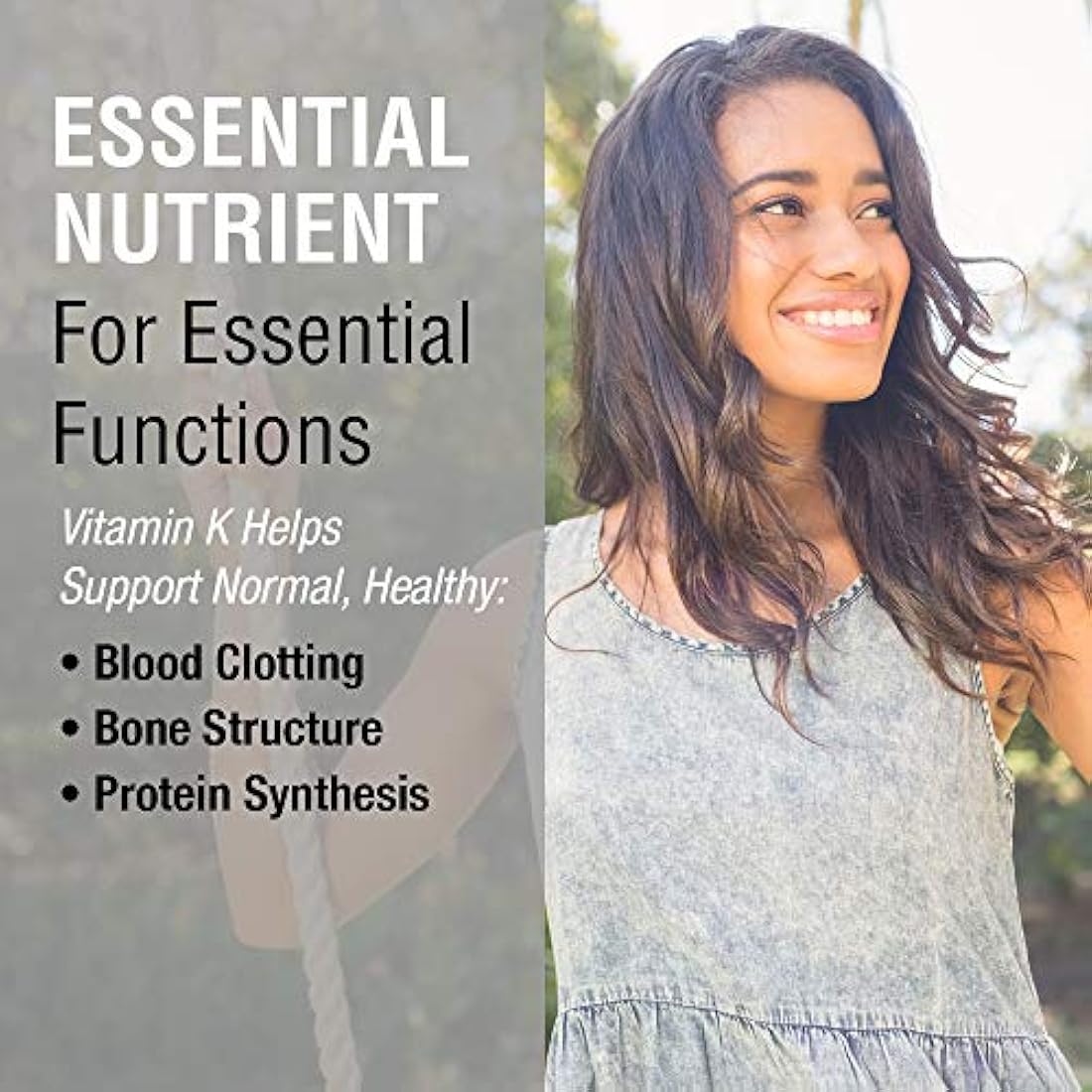 Solaray Vitamina K-1 100 mcg | Estructura de hueso saludable, coagulación de la sangre, soporte de síntesis de proteínas | No OMG, vegano y laboratorio verificado | 100 tabletas