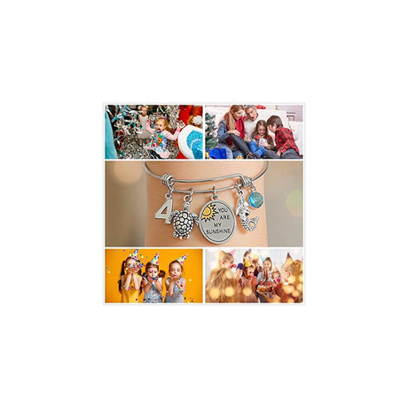 Pulseras y tobilleras expandible de acero inoxidable