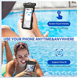 Syncwire Funda impermeable para teléfono [2 unidades] - Funda impermeable universal IPX8 2022 con cordón compatible con iPhone 13, 12, 11 Pro XS MAX XR X 8, 7, 6 Plus, Samsung S22 S20 más hasta 7 pulgadas