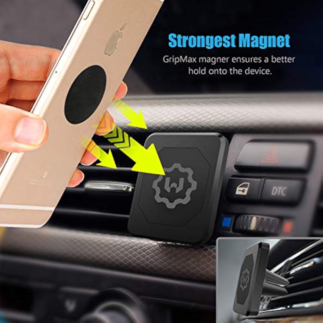 Soporte de coche o, magnético para teléfonos móviles WixGear