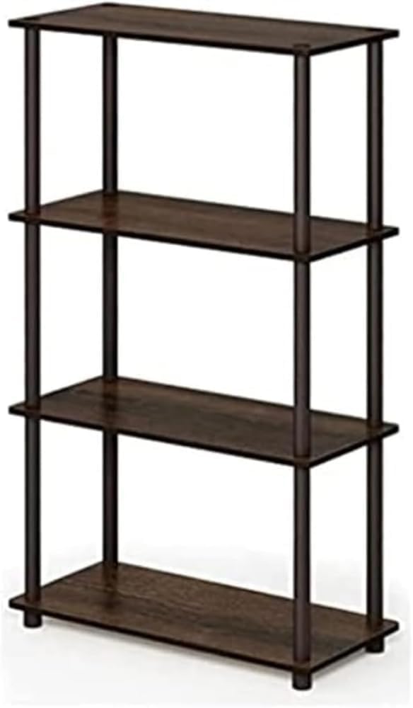 Estante Multipropósito 4 Niveles Furinno con Tubos Redondos, Modelo