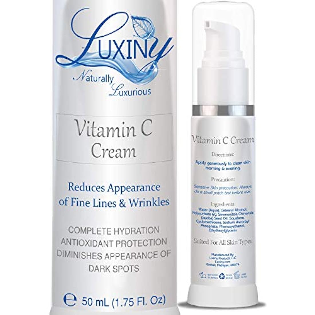 Vitamina C hidratante para cara y cuello antiarrugas