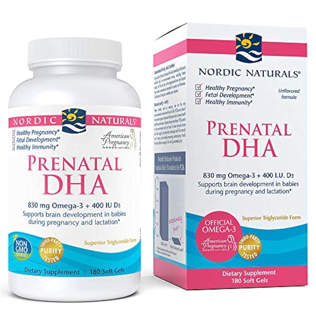 Nordic Naturals Prenatal DHA, apoya el desarrollo cerebral