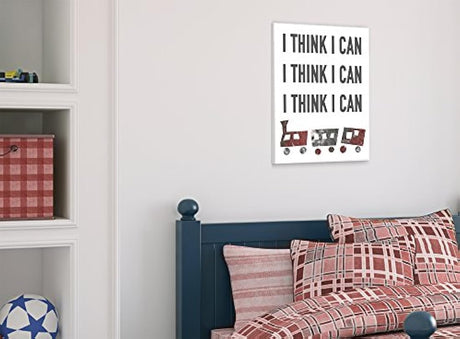 Stupell Decor Creo que puedo tren plate Multicolor