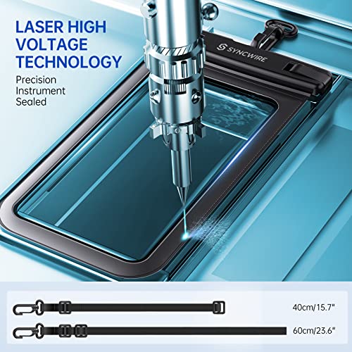 Syncwire Funda impermeable para teléfono [2 unidades] - Funda impermeable universal IPX8 2022 con cordón compatible con iPhone 13, 12, 11 Pro XS MAX XR X 8, 7, 6 Plus, Samsung S22 S20 más hasta 7 pulgadas