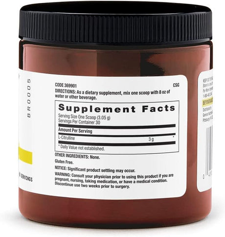 Suplemento  BEYOND RAW Chemistry Labs L-citrulina en polvo