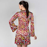 Disfraces Conjunto de traje hippie para mujer