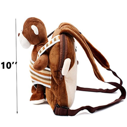 Mochila infantil con peluche Lovey (marrón)