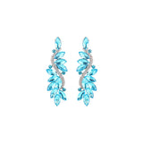 Aretes colgantes multi marqués con diseño de flores