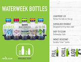 Reduce WaterWeek botellas de agua reutilizables, 14 onzas