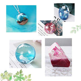 iSuperb - 18 moldes de resina epoxi para rellenar minicamelipes, caballitos de mar, peces de búfalo, para hacer joyas, manualidades, color blanco