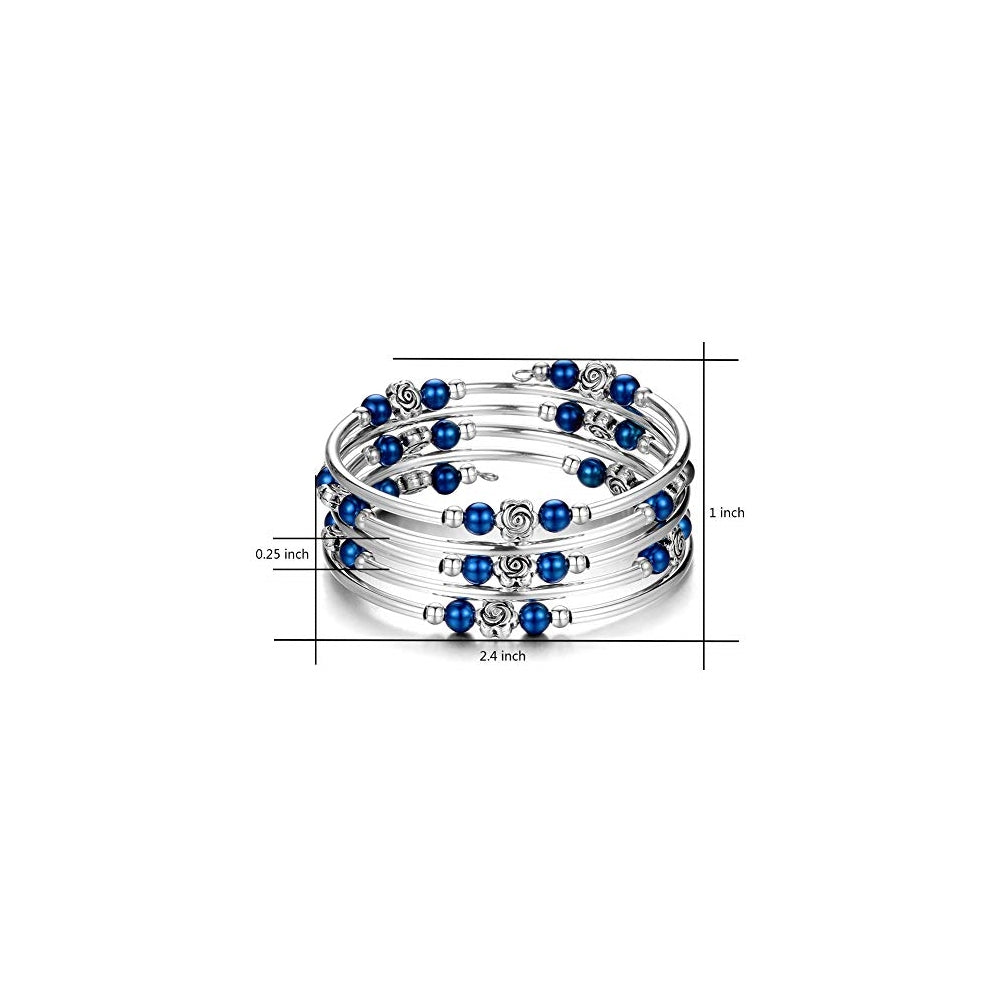 Pulseras y tobilleras de cuentas con piedras de ágata