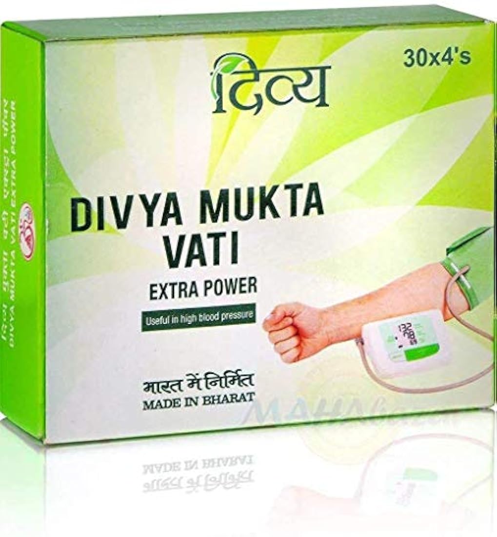 Original Patanjali Divya muktavati, extra power 120 count, ayurvédica, 100% Natural