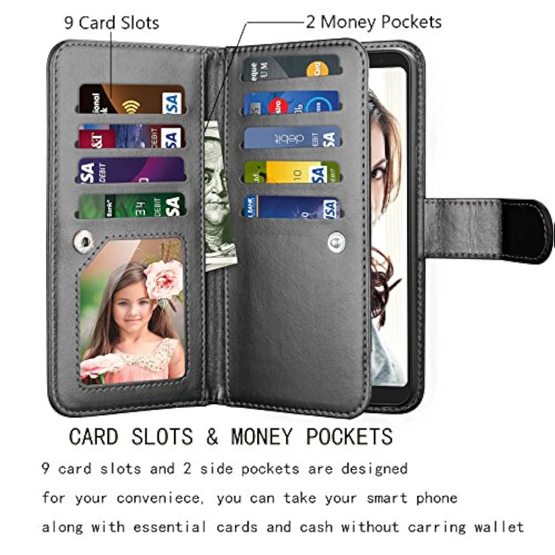 Funda para LG Stylo 4, LG Stylo 4, funda tipo cartera,