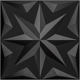Paneles decorativos de pared 3D con diseño de pétalos negros