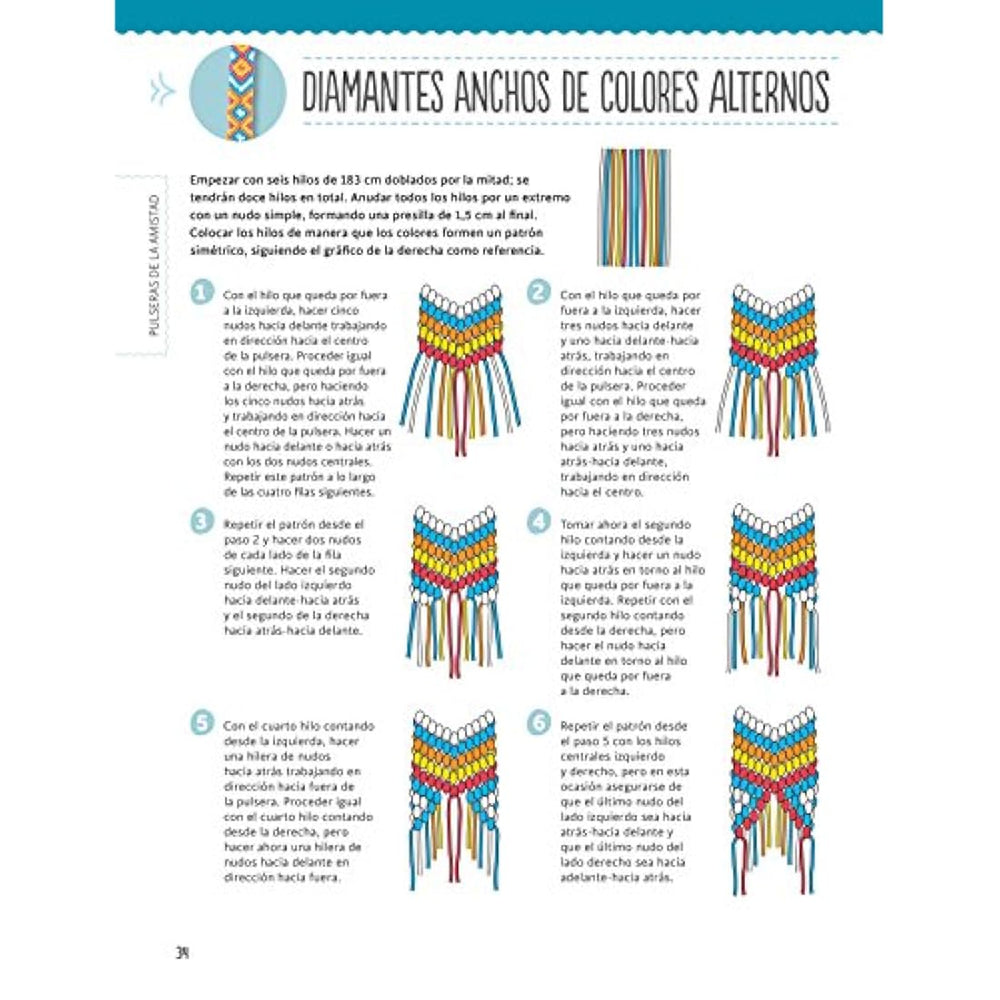 libro de Pulseras de la amistad trenzadas