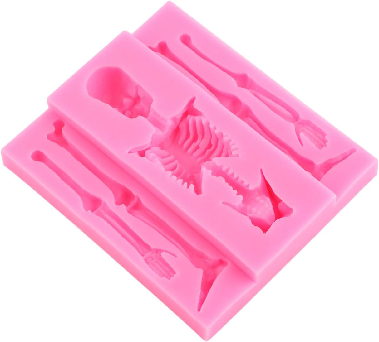 Molde de Calavera de Silicona para Decoración de Pasteles