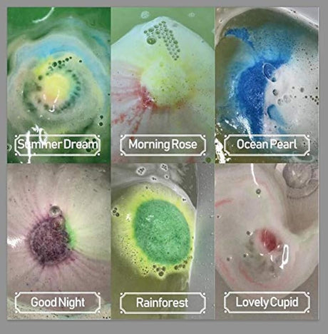 Juego de 24 bombas de baño orgánicas y naturales