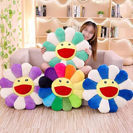 Almohada de felpa de girasol