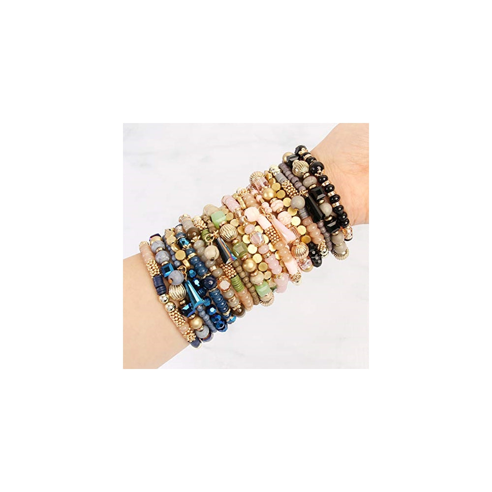 Pulseras y tobilleras con mezcla de cuenta
