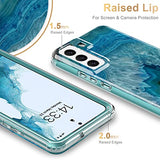 ESDOT Funda para Samsung Galaxy S22 Plus, grado militar, prueba de caída de 21 pies, resistente con diseños de moda para mujeres y niñas, funda protectora para Galaxy S22+ Plus 6.6 pulgadas, color gema ágata