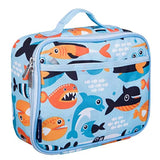 Wildkin Kids - Fiambrera aislada para niños y niñas, tamaño perfecto para empaquetar aperitivos calientes o fríos para la escuela y los viajes, los patrones se combinan con nuestras mochilas y bolsas de lona, Poliéster, Big Fish, talla única