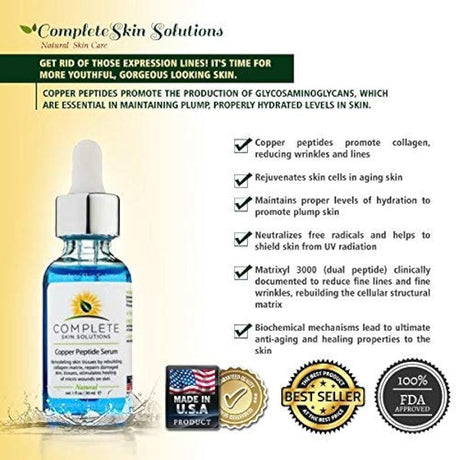 Cobre Péptido Suero Facial Colágeno Con Soluciones
