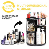 Organizador de maquilla rotativo Eloki 360, Negro