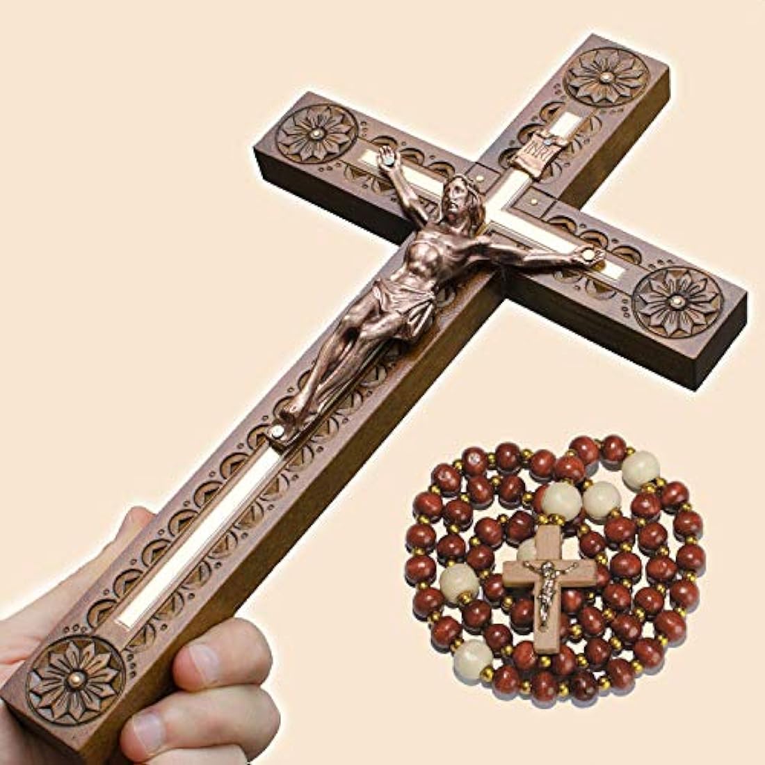 Crucifijo de pared hecho a mano