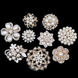 eGlomart kit de 9 broches con diamantes de imitación