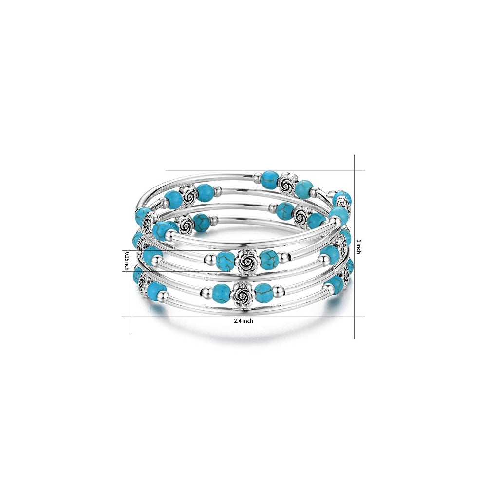 Pulseras y tobilleras con piedras de ágata naturales