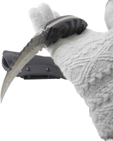 Cuchillo táctico de supervivencia de doble filo con funda