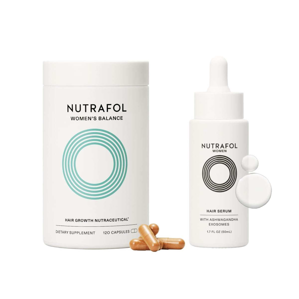 Suplemento y suero para el crecimiento del cabello para mujer 45+