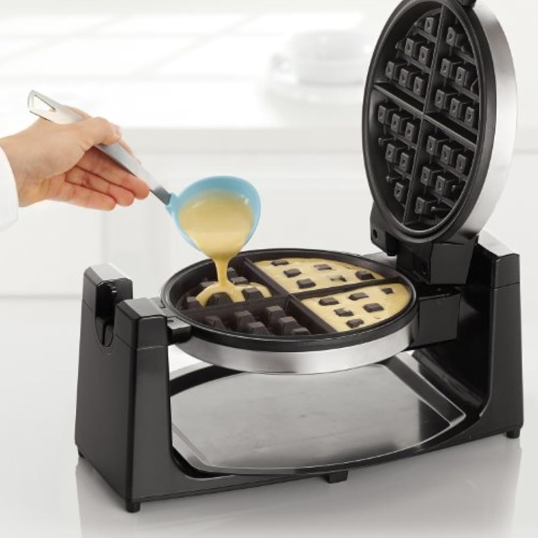 Waflera giratoria con 9 configuraciones de tostados