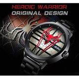 Reloj de pulsera estilo casual con diseño de Spider Man