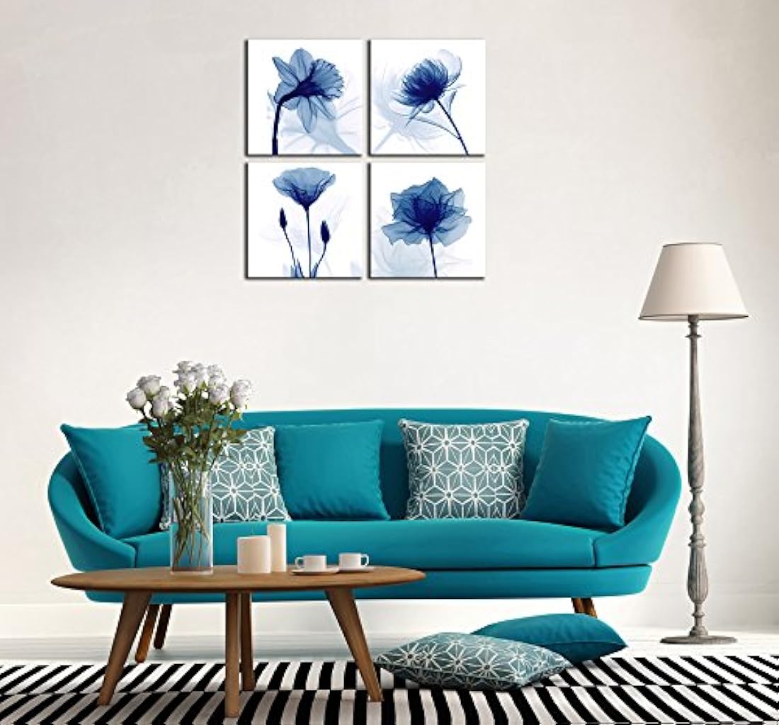 Pyradecor - Lienzo decorativo con diseño de flores