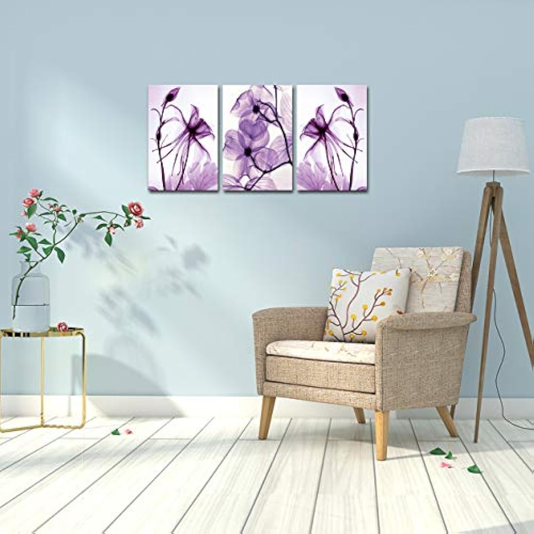 Modernas pinturas de lienzo, pinturas de flores,